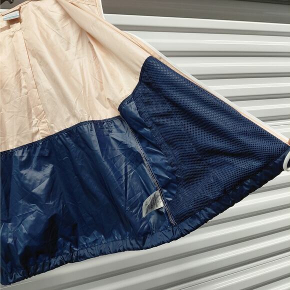 Columbia Womens Medium Flash Forward Windbreaker Jacket Colorblock Hooded Zip - Picture 10 of 13